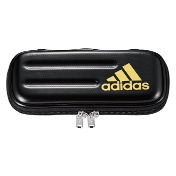 アディダスペンケース　合皮セミハード　黒金