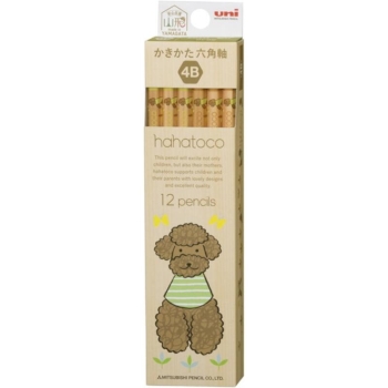 三菱鉛筆　かきかた鉛筆　ハハトコ　ドッグ４Ｂ