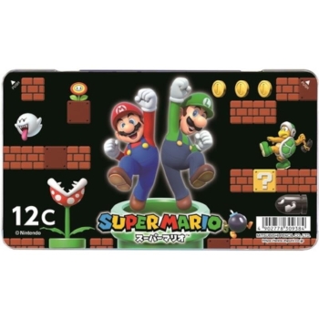 三菱鉛筆　色鉛筆１２色　スーパーマリオ