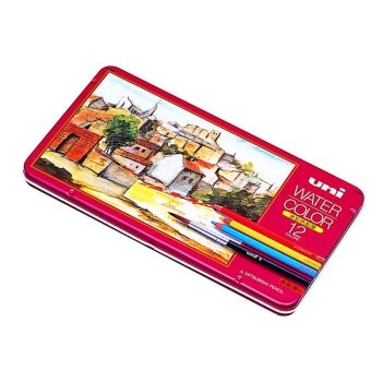 三菱鉛筆　色鉛筆　ユニウォーターカラー　１２色セット