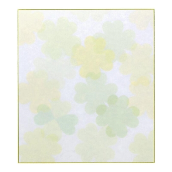 デザインフィル　カラー色紙　クローバー柄