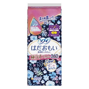 ソフィはだおもい極うすスリム３６０特に多い夜１６枚