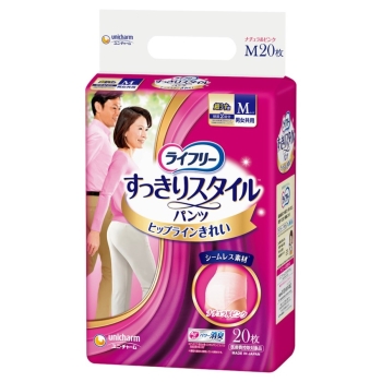 ライフリー　すっきりスタイルパンツピンクＭ