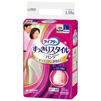 ライフリー　すっきりスタイルパンツピンクＬ