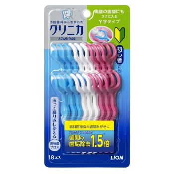 ライオンクリニカアドバンテージデンタルフロスＹ字１８本