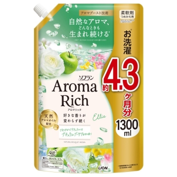 ソフランアロマリッチエリー　詰替え用　１３００ｍｌ