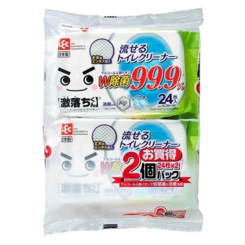 レック　激落ちくん　流せる除菌トイレクリーナー　２４枚　２個