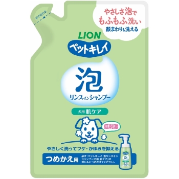 ペットキレイ　泡リンスインシャンプー　犬用　肌ケア　つめかえ用