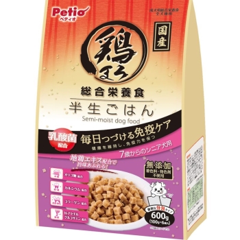 鶏まろ　総合栄養食　半生ごはん　７歳からのシニア犬用　６００ｇ