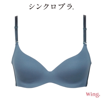 「シンクロブラ」　３／４カップ　ノンワイヤーブラ　(ベーシックタイプ)