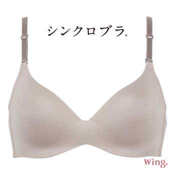 シンクロブラ　３／４カップノンワイヤーブラ　ベーシックタイプ