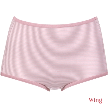 デイリーショーツ　綿混ボーダー柄　ノーマルタイプ深め