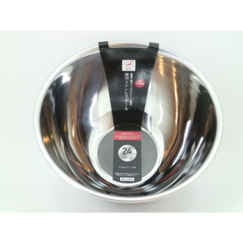 日本製　深型　ステンレスボール　２４ｃｍ