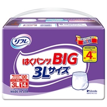 リフレ　はくパンツＢＩＧ３Ｌ１４枚