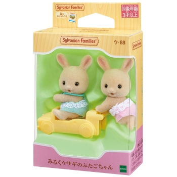 エポック社　シルバニアファミリー　ウ－８８　みるくウサギのふたごちゃん