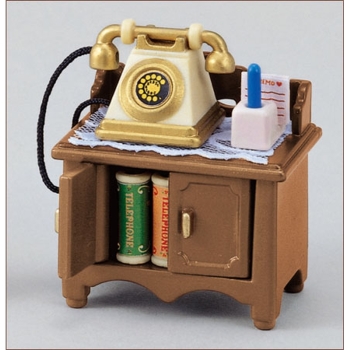 エポック社　シルバニアファミリー　電話台セット　カ－５０１