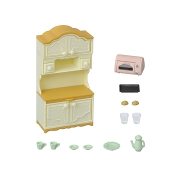 エポック社　シルバニアファミリー　食器棚・トースターセット　カ－４１９