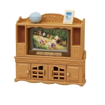 エポック社　シルバニアファミリー　テレビ・テレビ台セット　カー５２２