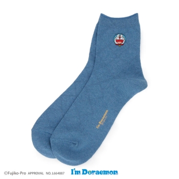 アイムドラえもん　刺繍　ショート丈ソックス