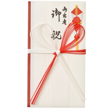 金封　花結び　赤白