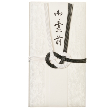 金封　黒白７本　短冊霊前