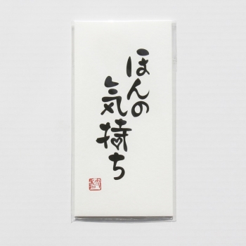 文字ぽち袋（大）　ほんの気持ち　３枚入り