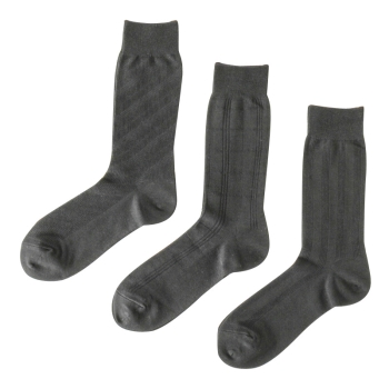 色褪せしにくい 柄アソート ビジネスソックス　３足組／セブンプレミアムライフスタイル