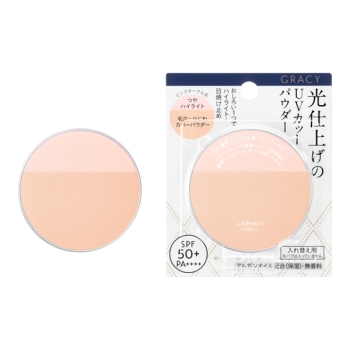 資生堂　グレイシィ　光仕上げパウダーＵＶ　（レフィル）　ピンクオークル