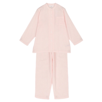 婦人　二重ガーゼ　ストライプシャツパジャマ／セブンプレミアムライフスタイル