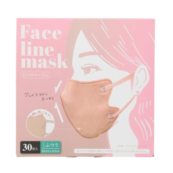 Ｆａｃｅｌｉｎｅマスク　ピンクベージュ