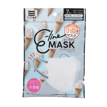 イーラインマスク　ミルクソフト　小さめ　７枚