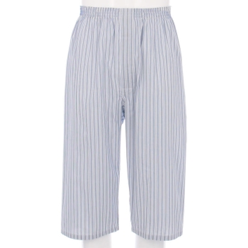 紳士　先染め　ひざ下丈縞ステテコ