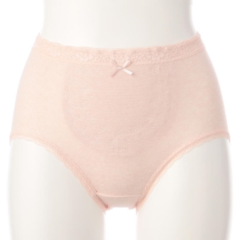 杢調　ボーダー柄ショーツ＜はきこみ丈ふかめ＞