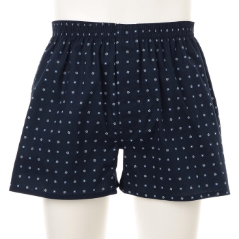 メンズ　小紋柄プリントトランクス＜はきこみ丈深め＞