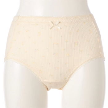 婦人　デイリーショーツ　綿１００％　プリント柄ショーツ