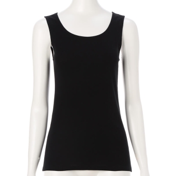 【ブラックのみ】ボディヒーター　快適暖か綿１００％タンクトップ／セブンプレミアムライフスタイル