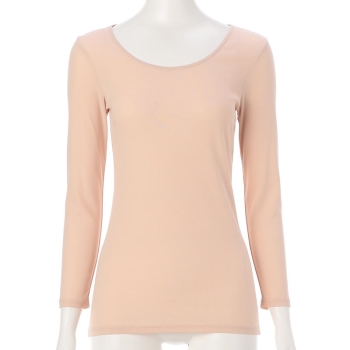 ボディヒーター　快適暖か綿１００％８分袖シャツ／セブンプレミアムライフスタイル