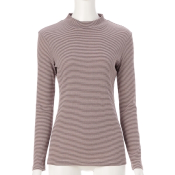 ボディヒーター　快適暖か綿１００％リブ長袖ハイネックシャツ／セブンプレミアムライフスタイル