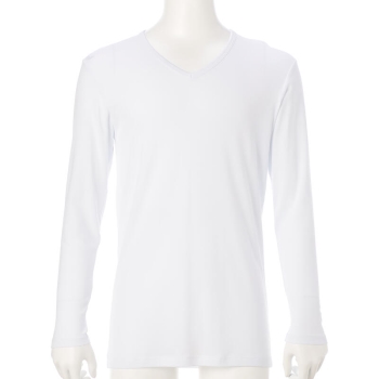 ボディヒーター　快適暖か綿１００％　長袖Ｖ首シャツ／セブンプレミアムライフスタイル