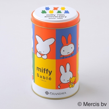 ミッフィーサブレ５枚入７０周年丸缶