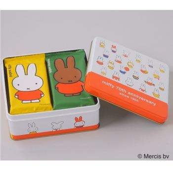 ミッフィー・メラニーサブレ１０枚入７０周年角缶