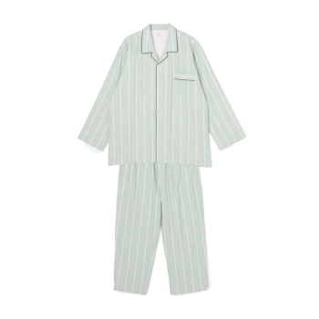 紳士　ガーゼストライプ長袖シャツパジャマ／セブンプレミアムライフスタイル