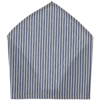 【在庫限り】キッズ　ヒッコリー三角巾【ネイビーのみ】