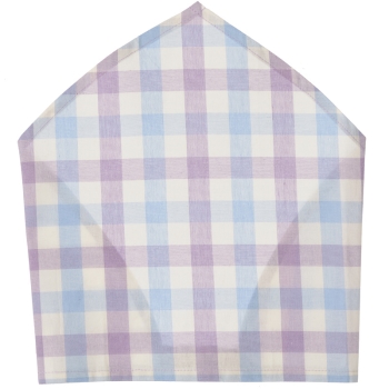 女児　チェック柄三角巾