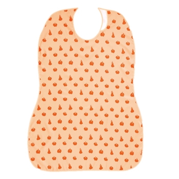 大きなお食事エプロン　オレンジ