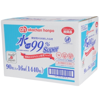 水９９％　ＳＰ　おしりふき　９０枚×１６個（１ケース）
