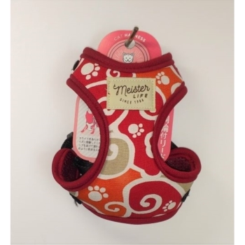 キャットソフティハーネスリードカラクサ赤