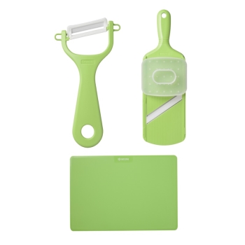 京セラ　キッチン調理小物３点セット　ナチュラルグリーン