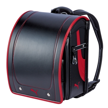 プーマ　スピード　ブラック×カーマインレッド