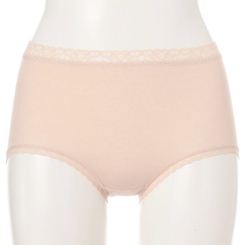 婦人　デイリーショーツ　丸胴レース＜はきこみ丈ふかめ＞
